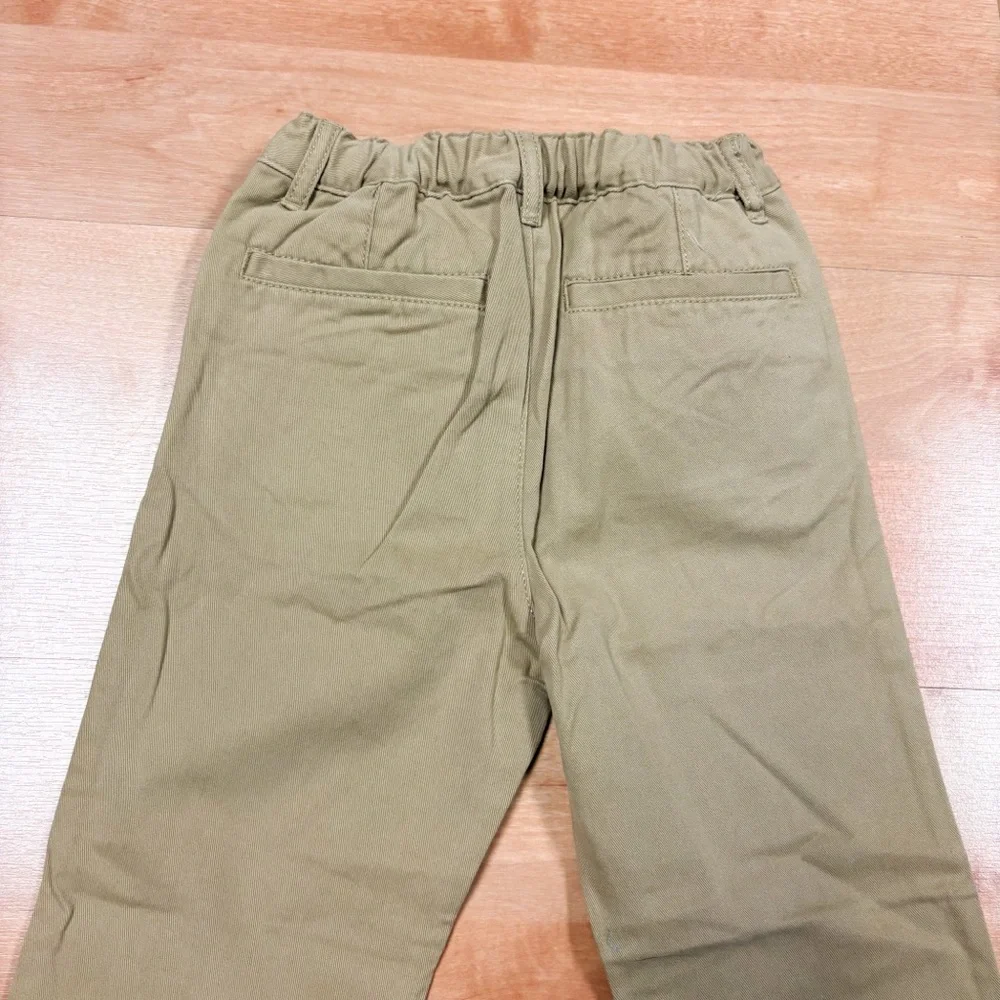 NWT Childrens Place Khaki Navy Blue Straight Leg Cotton Uniform Chino Pants 5